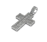 Load image into Gallery viewer, VS1 Emerald Diamonds Cross Pendant 3 CTW

