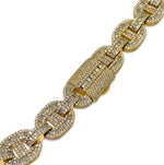Load image into Gallery viewer, 14K Yellow Gold Gucci Link 45CTW Diamond Necklace
