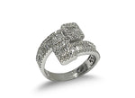 Load image into Gallery viewer, 14K White Gold Baguette Diamond Nail-Style Ring
