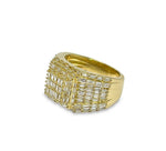 Load image into Gallery viewer, 14K Yellow Gold Baguette Diamond Pop-Ring 3 CTW

