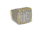 Load image into Gallery viewer, 14K Yellow Gold 'Ice Cube' Baguette Diamond Ring 4 CTW
