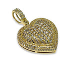 Load image into Gallery viewer, 14K Yellow Gold VS1 Diamonds Heart Pendant 2 CTW

