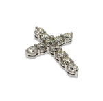 Load image into Gallery viewer, 14K White Gold Diamond Cross Pendant 6 CTW
