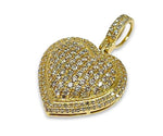 Load image into Gallery viewer, 14K Yellow Gold VS1 Diamonds Heart Pendant 2 CTW
